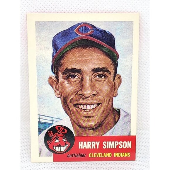 Harry Simpson Cleveland Indians Outfielder 1953 Topps Baseball Card - Vintage - Picture 1 of 6